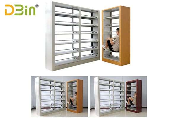 factory supplying library metal bookcases for sale